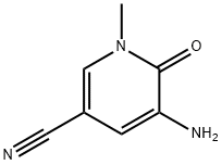 5-Amino-1,6-dihydro-1-methyl-6-oxo-3-pyridinecarbonitrile Struktur